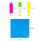 Wrapables 500pcs Transparent Sticky Notes Set, Memo Note Pads, Book Tabs, Page Markers, Sticky Notes, School and Office Supplies
